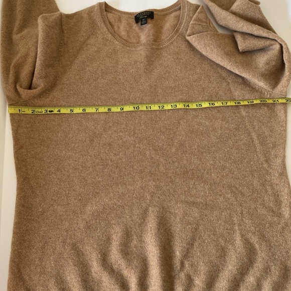 Charter Club 100% Cashmere Camel Crewneck Sweater XL - Picture 5 of 6
